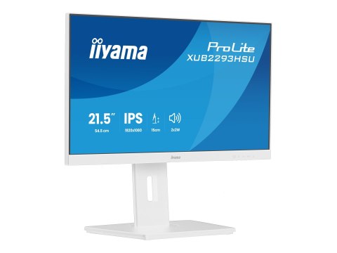 Iiyama ProLite XUB2293HSU-W7 - Monitor LED - 22" (21.5" widoczny) - 1920 x 1080 Full HD (1080p) @ 100 Hz - IPS - 250 cd/m² - 100