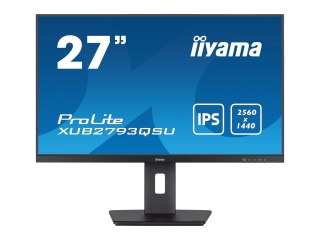 Iiyama ProLite XUB2793QSU-B7 - Monitor LED - 27" - 2560 x 1440 QHD @ 100 Hz - IPS - 300 cd/m² - 1300:1 - 1 ms - HDMI, DisplayPor