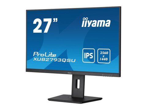 Iiyama ProLite XUB2793QSU-B7 - Monitor LED - 27" - 2560 x 1440 QHD @ 100 Hz - IPS - 300 cd/m² - 1300:1 - 1 ms - HDMI, DisplayPor