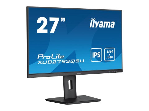 Iiyama ProLite XUB2793QSU-B7 - Monitor LED - 27" - 2560 x 1440 QHD @ 100 Hz - IPS - 300 cd/m² - 1300:1 - 1 ms - HDMI, DisplayPor