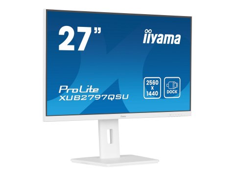 Iiyama ProLite XUB2797QSU-W2 - Monitor LED - 27" - 2560 x 1440 QHD @ 100 Hz - IPS - 300 cd/m² - 1300:1 - 1 ms - HDMI, DisplayPor
