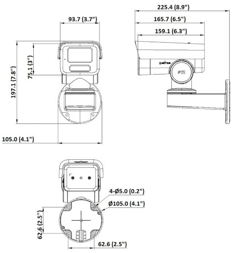 KAMERA IP OBROTOWA ZEWNĘTRZNA DS-2CD1A43G0-IZU(2.8-12MM) - 3.7 Mpx 2.8 ... 12 mm Hikvision