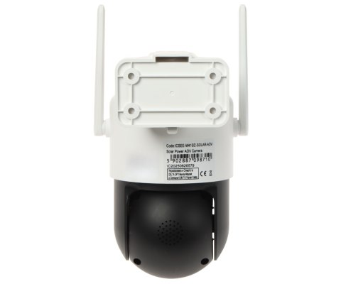 KAMERA SOLARNA IP, ZEWNĘTRZNA Z CZUJKĄ PIR ICSEE-W41SD-SOLAR-AOV-4G - 4 Mpx 3.6 mm 4G LTE
