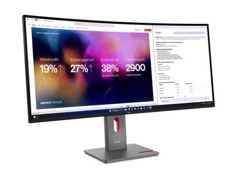Lenovo ThinkVision P40WD-40 - Monitor LED - zaokrąglony - 40" (39.7" widoczny) - 5120 x 2160 5K @ 120 Hz - IPS - 400 cd/m² - 200
