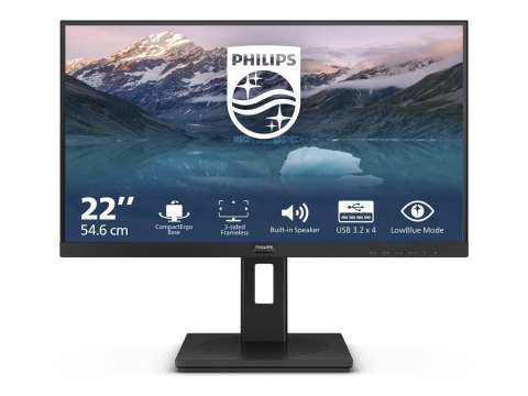 Philips S-line 222S9JML - Monitor LED - 22" (21.5" widoczny) - 1920 x 1080 Full HD (1080p) @ 75 Hz - VA - 250 cd/m² - 3000:1 - 4