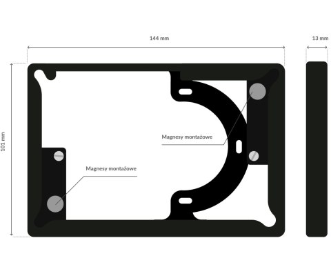 RAMKA MONTAŻOWA FRAME-PANEL-M-W/BLEBOX