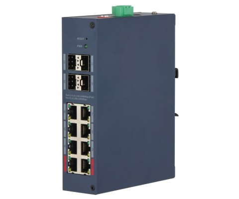 ZARZĄDZALNY SWITCH PRZEMYSŁOWY POE CHS4412-8GT-125 8-PORTOWY + 4X SFP DAHUA
