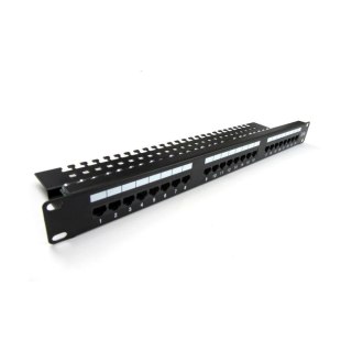 Patch panel DIGITUS 19" 24x RJ45 UTP kat. 5e z tacką