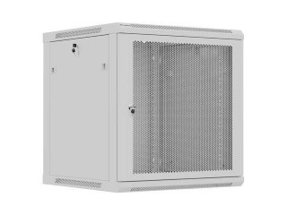 Szafa instalacyjna Rack Lanberg wisząca 19" 12U 600x600 szara drzwi perforowane (flat pack)