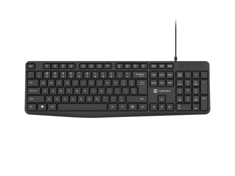 Klawiatura przewodowa Natec Nautilus US slim czarna