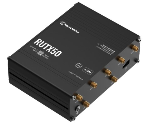 PUNKT DOSTĘPOWY 5G + ROUTER RUTX50320400 Dual SIM Wi-Fi 5, 2.4 GHz, 5 GHz, 867 Mb/s Teltonika