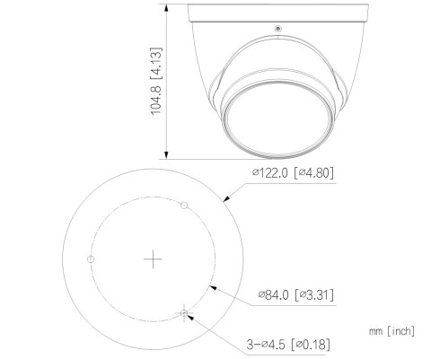 KAMERA AHD, HD-CVI, HD-TVI, PAL HAC-HDW2802T-Z-A-27135-S2-DIP - 8 Mpx 2.7 ... 13.5 mm - MOTOZOOM DAHUA