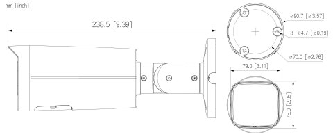 KAMERA WANDALOODPORNA IP IPC-HFW5459T-ASE-IL-0280B Smart Dual Light WizMind - 4 Mpx 2.8 mm DAHUA