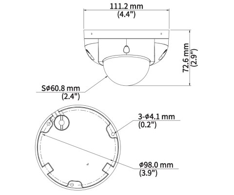 KAMERA WANDALOODPORNA IP IPC314SB-ADF28KMC-DL-I1 - 4 Mpx 2.8 mm UNIVIEW