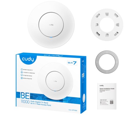 PUNKT DOSTĘPOWY AP11000 Wi-Fi 7 2.4 GHz 5 GHz 6 GHz 688 Mb/s + 4324 Mb/s + 5765 Mb/s CUDY