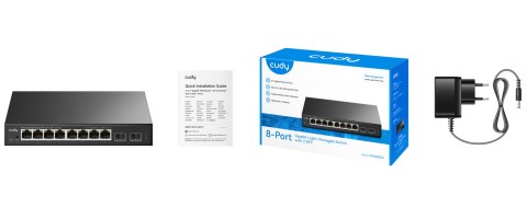 SWITCH GS108ES2 8-PORTOWY + 2X SFP CUDY