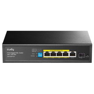 SWITCH POE GS1005PTS1 4-PORTOWY + 1X UPLINK + 1X SFP CUDY