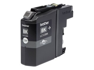 Brother LC123BK - Wysoka Wydajność - czarny - oryginał - pojemnik na tusz - dla Brother DCP-J100, DCP-J105, DCP-J132W, DCP-J4110