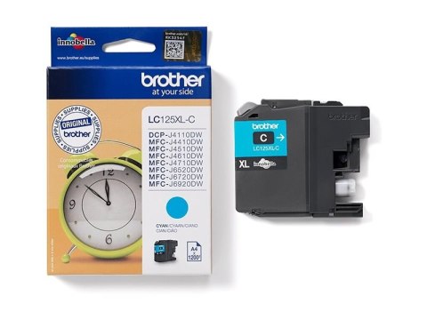 Brother LC125XLC - Super Wysokie Wyniki - cyjan - oryginał - pojemnik na tusz - dla Brother DCP-J4110DW
