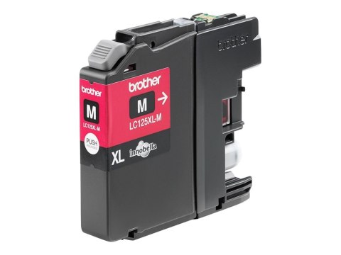 Brother LC125XLM - Super Wysokie Wyniki - magenta - oryginał - pojemnik na tusz - dla Brother DCP-J4110DW