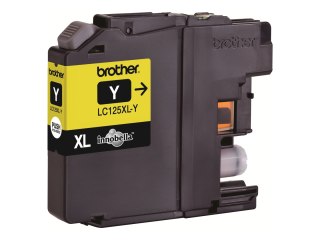 Brother LC125XLY - Super Wysokie Wyniki - żółty - oryginał - pojemnik na tusz - dla Brother DCP-J4110DW