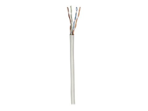 Intellinet Network Bulk Cat6 Cable, 23 AWG, Solid Wire, 305m, Grey, Copper, U/UTP, Box - Zwój kabla - 305 m - UTP - CAT 6 - trwa