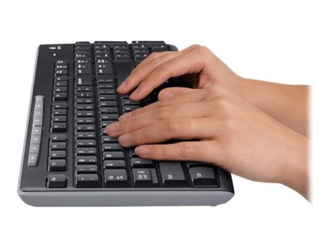 Logitech MK270 Wireless Combo - Zestaw klawiatura i mysz - bezprzewodowa - 2.4 GHz - QWERTY - Międzynarodowy USA