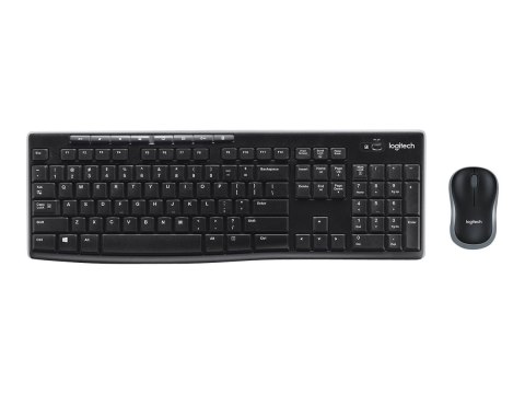 Logitech MK270 Wireless Combo - Zestaw klawiatura i mysz - bezprzewodowa - 2.4 GHz - QWERTY - Międzynarodowy USA