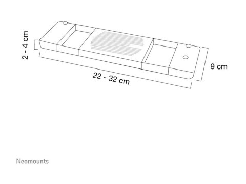 Neomounts Laptop Cooler NSLC200 - Wentylator notebooka - czarny