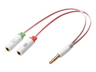 Sandberg Headset Converter - Przejściówka słuchawek - mini jack 4-biegunowy męski do mini-phone stereo 3.5 mm żeński - dla Apple