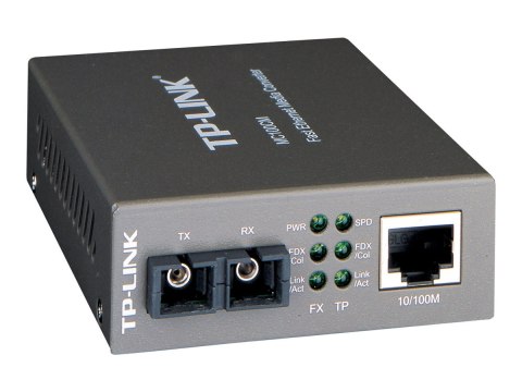 TP-Link MC100CM - Światłowodowy konwerter mediów - 100Mb LAN - 10Base-T, 100Base-FX, 100Base-TX - RJ-45 / SC wielomodowy - do 2 