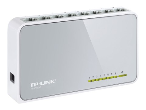 TP-Link TL-SF1008D 8-Port 10/100Mbps Desktop Switch - Przełącznik - 8 x 10/100 - stacjonarny