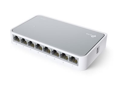 TP-Link TL-SF1008D 8-Port 10/100Mbps Desktop Switch - Przełącznik - 8 x 10/100 - stacjonarny