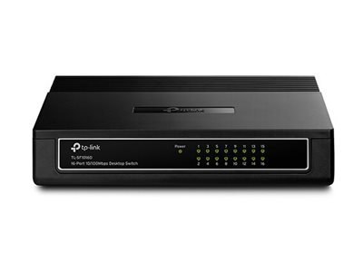 TP-Link TL-SF1016D 16-Port 10/100Mbps Desktop Switch - Przełącznik - 16 x 10/100 - stacjonarny