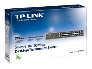 TP-Link TL-SF1024D - Przełącznik - 24 x 10/100 - stacjonarny