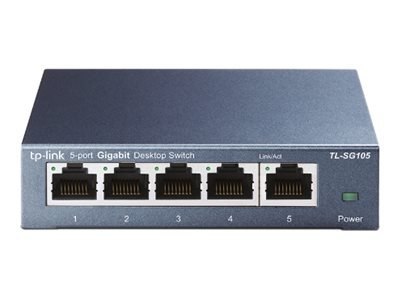 TP-Link TL-SG105 5-Port Metal Gigabit Switch - Przełącznik - niezarządzalny - 5 x 10/100/1000 - stacjonarny