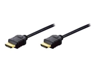 ASSMANN - Kabel HDMI z Ethernet - HDMI męski do HDMI męski - 2 m - potrójnie ekranowany - czarny