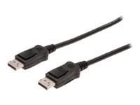 ASSMANN - Kabel portu wyświetlacza - DisplayPort 20-pin (M) do DisplayPort 20-pin (M) - 3 m - odlewany - czarny