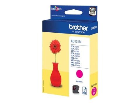 Brother LC121M - Magenta - oryginał - pojemnik na tusz - dla Brother DCP-J100, DCP-J105, DCP-J132W, DCP-J552DW, DCP-J752DW