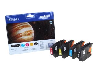 Brother LC1240 Value Pack - 4 szt. - czarny, żółty, cyjan, magenta - oryginał - kopuła - pojemnik na tusz - dla Brother DCP-J525