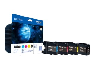 Brother LC1280XLVALBP - 4 szt. - czarny, żółty, cyjan, magenta - oryginał - pojemnik na tusz