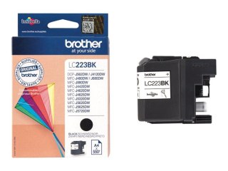 Brother LC223BK - Czarny - oryginał - pojemnik na tusz - dla Brother DCP-J4120DW, DCP-J562DW, MFC-J4420DW, MFC-J4625DW, MFC-J532