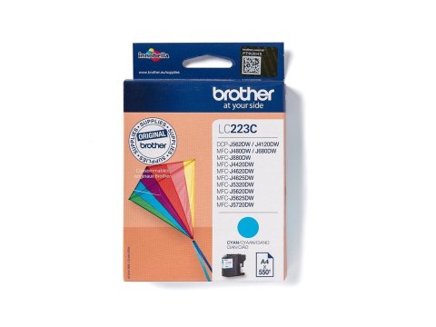 Brother LC223C - Cyjan - oryginał - pojemnik na tusz - dla Brother DCP-J4120DW, DCP-J562DW, MFC-J4420DW, MFC-J4625DW, MFC-J5320D