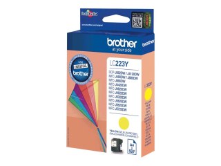 Brother LC223Y - Żółty - oryginał - pojemnik na tusz - dla Brother DCP-J4120DW, DCP-J562DW, MFC-J4420DW, MFC-J4625DW, MFC-J5320D