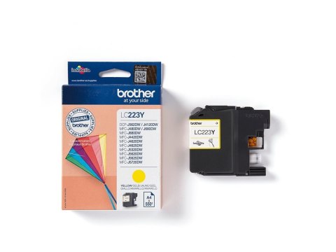 Brother LC223Y - Żółty - oryginał - pojemnik na tusz - dla Brother DCP-J4120DW, DCP-J562DW, MFC-J4420DW, MFC-J4625DW, MFC-J5320D