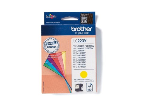 Brother LC223Y - Żółty - oryginał - pojemnik na tusz - dla Brother DCP-J4120DW, DCP-J562DW, MFC-J4420DW, MFC-J4625DW, MFC-J5320D