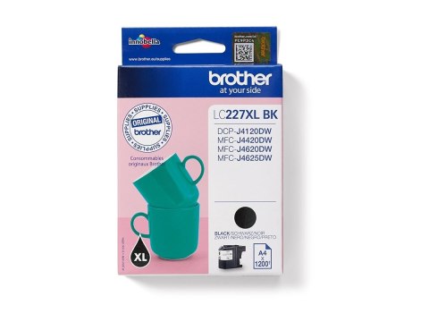 Brother LC227XLBK - Czarny - oryginał - pojemnik na tusz - dla Brother DCP-J4120DW, MFC-J4420DW, MFC-J4625DW