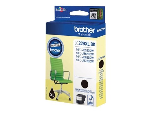Brother LC229XLBK - Czarny - oryginał - pojemnik na tusz - dla Brother MFC-J5320DW, MFC-J5625DW