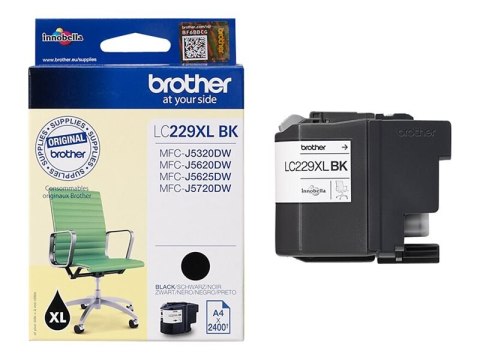 Brother LC229XLBK - Czarny - oryginał - pojemnik na tusz - dla Brother MFC-J5320DW, MFC-J5625DW