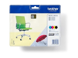 Brother LC229XLVALBP - 4 szt. - czarny, żółty, cyjan, magenta - oryginał - kopuła - pojemnik na tusz - dla Brother MFC-J5320DW, 